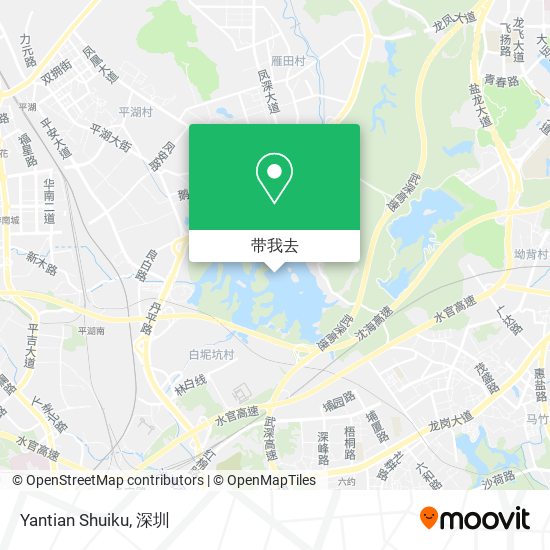Yantian Shuiku地图