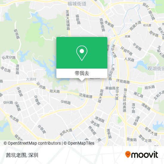 茜坑老围地图