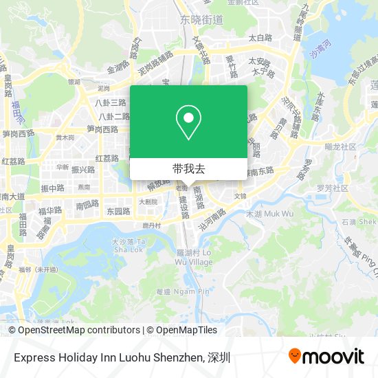 Express Holiday Inn Luohu Shenzhen地图