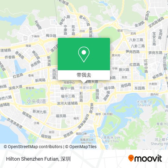 Hilton Shenzhen Futian地图