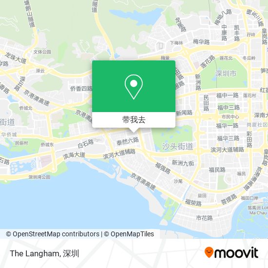 The Langham地图