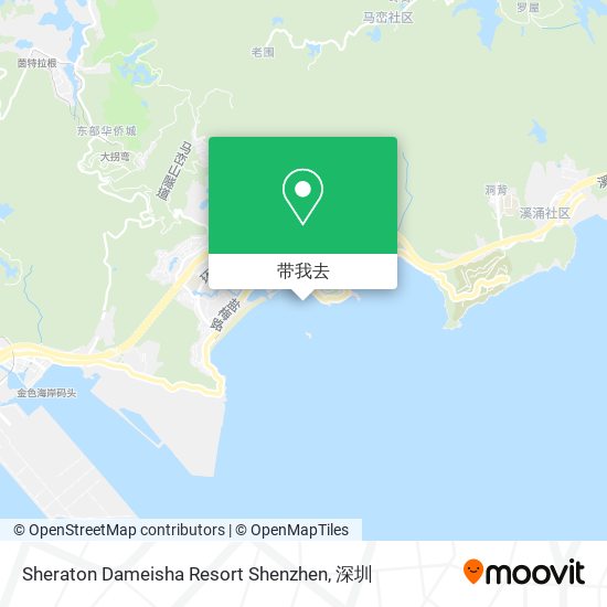 Sheraton Dameisha Resort Shenzhen地图