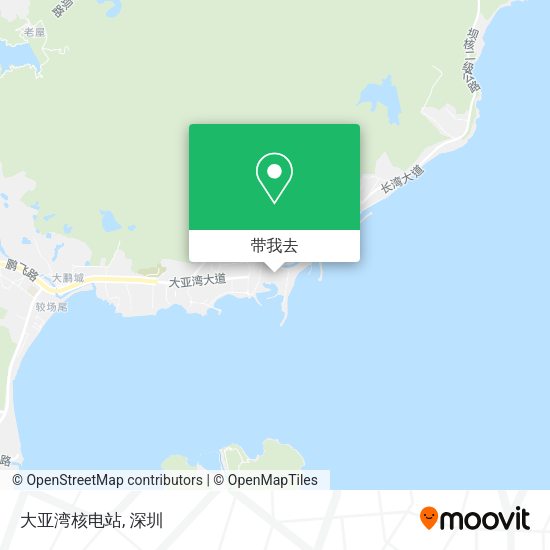 大亚湾核电站地图