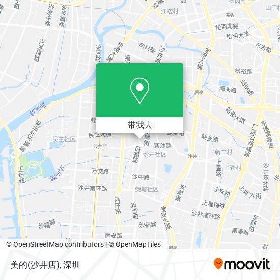 美的(沙井店)地图
