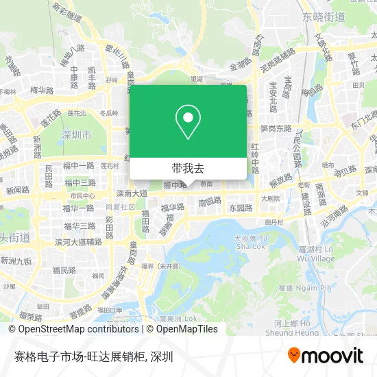 赛格电子市场-旺达展销柜地图