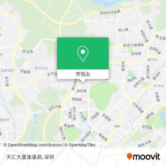 天汇大厦速递易地图