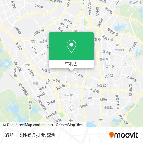 辉航一次性餐具批发地图