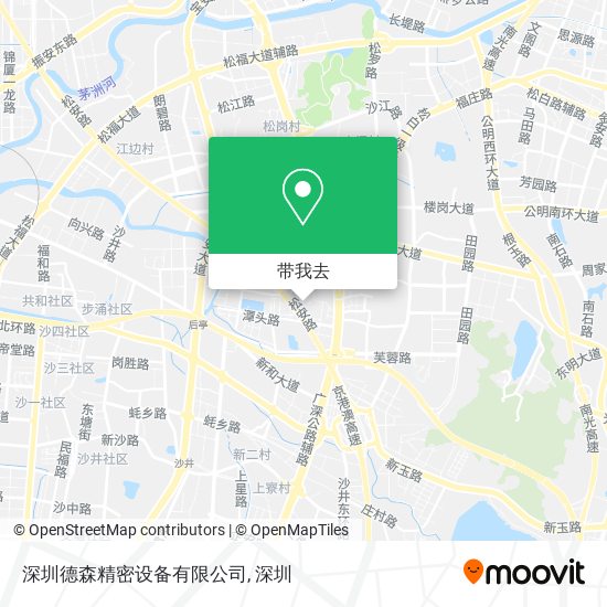 深圳德森精密设备有限公司地图