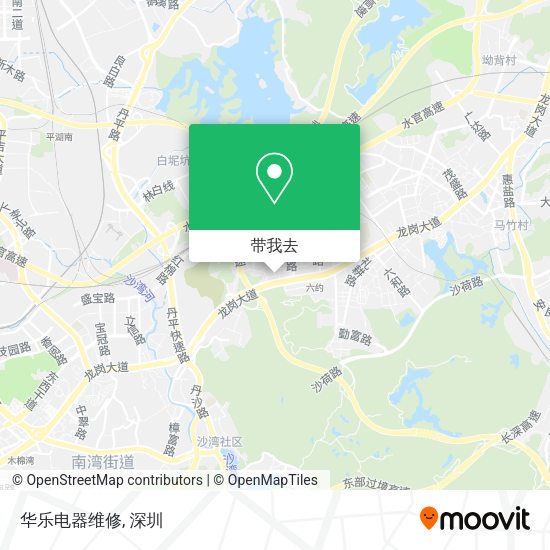 华乐电器维修地图