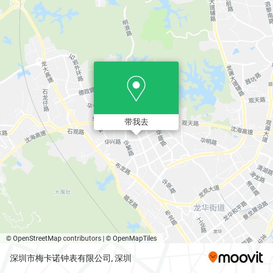 深圳市梅卡诺钟表有限公司地图