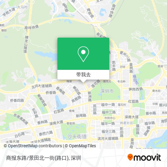 商报东路/景田北一街(路口)地图