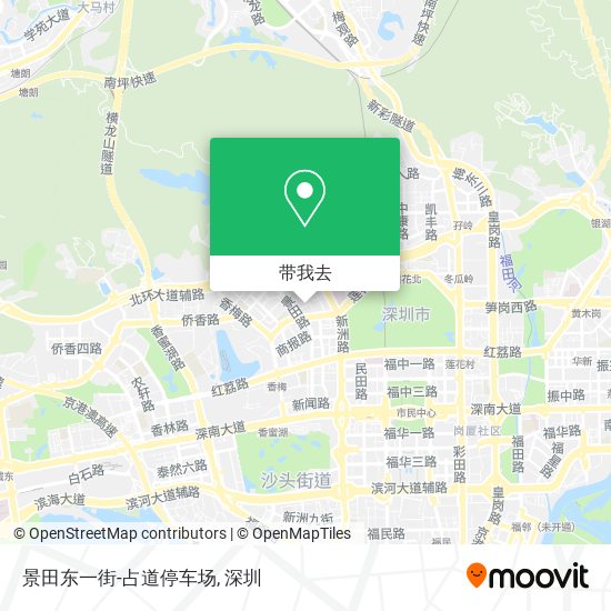 景田东一街-占道停车场地图