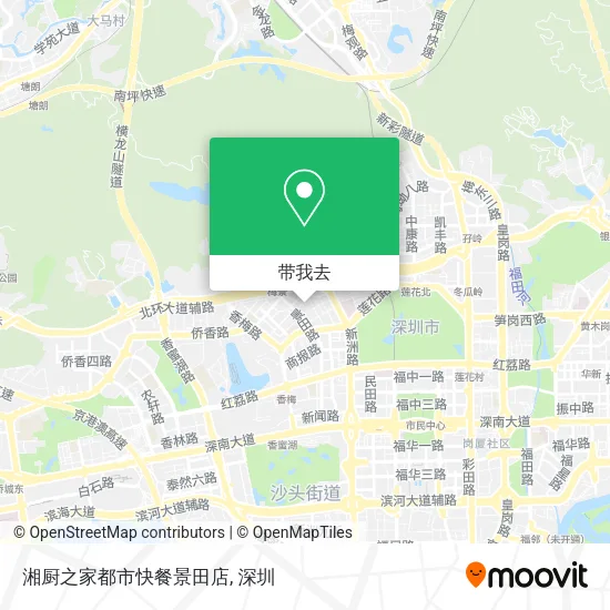 湘厨之家都市快餐景田店地图