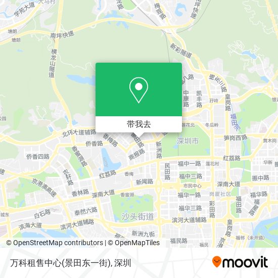 万科租售中心(景田东一街)地图
