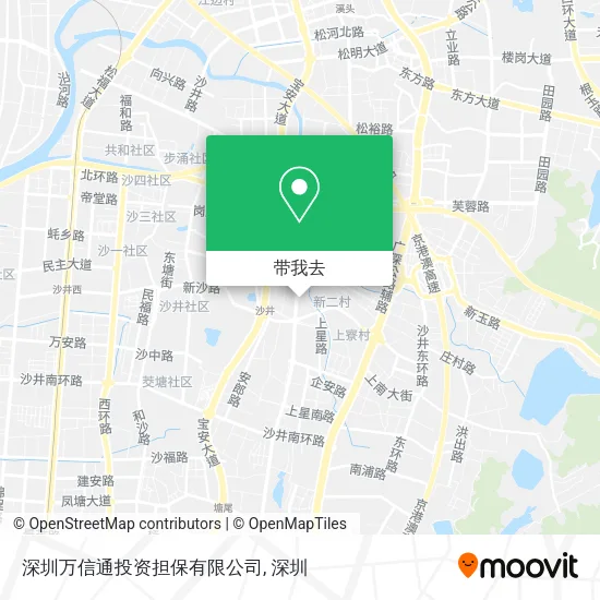 深圳万信通投资担保有限公司地图
