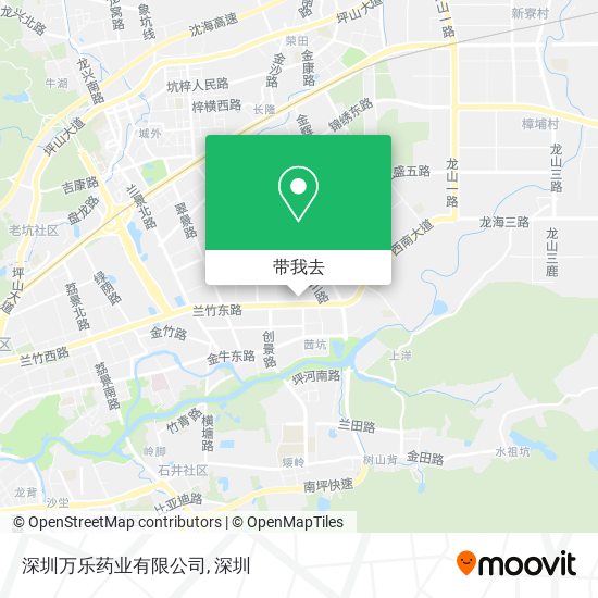 深圳万乐药业有限公司地图