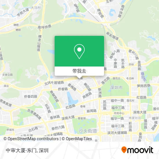 中审大厦-东门地图
