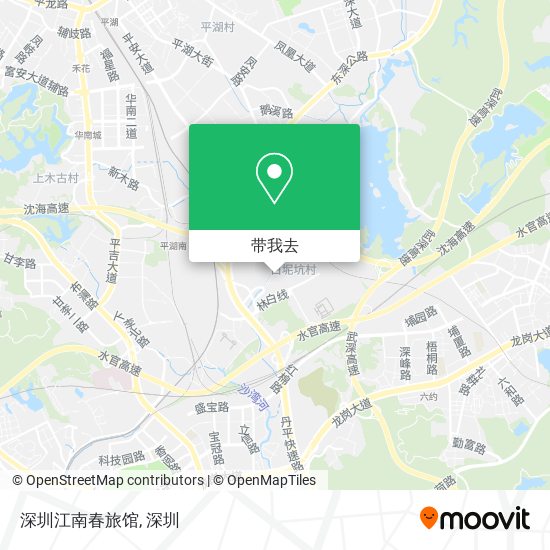 深圳江南春旅馆地图