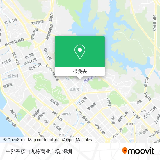中熙香槟山九栋商业广场地图