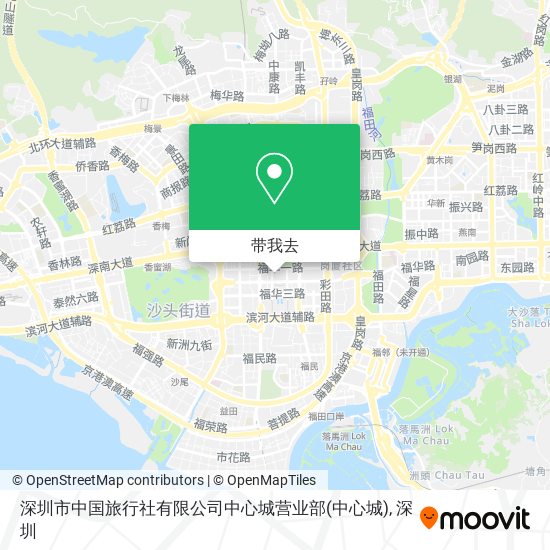 深圳市中国旅行社有限公司中心城营业部地图