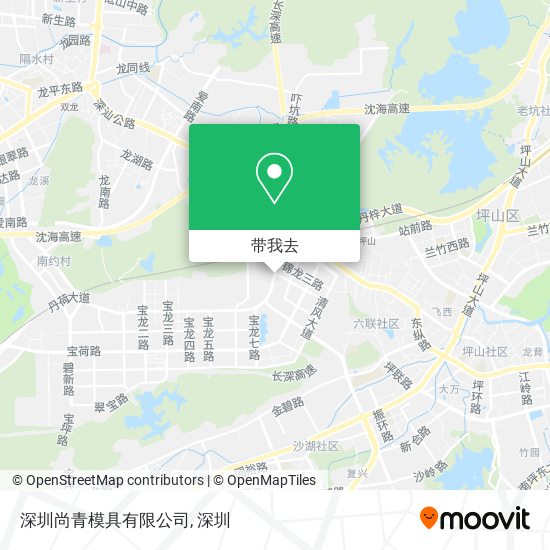 深圳尚青模具有限公司地图