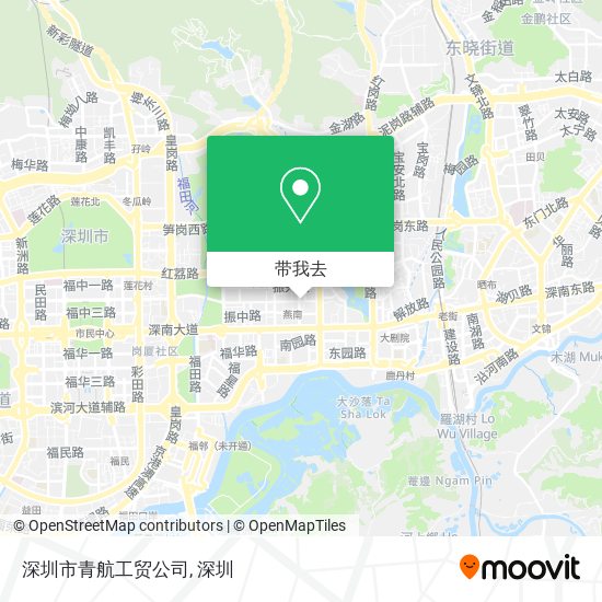 深圳市青航工贸公司地图