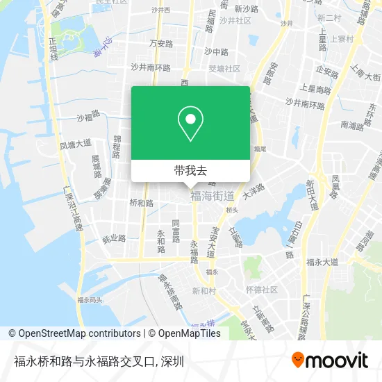福永桥和路与永福路交叉口地图