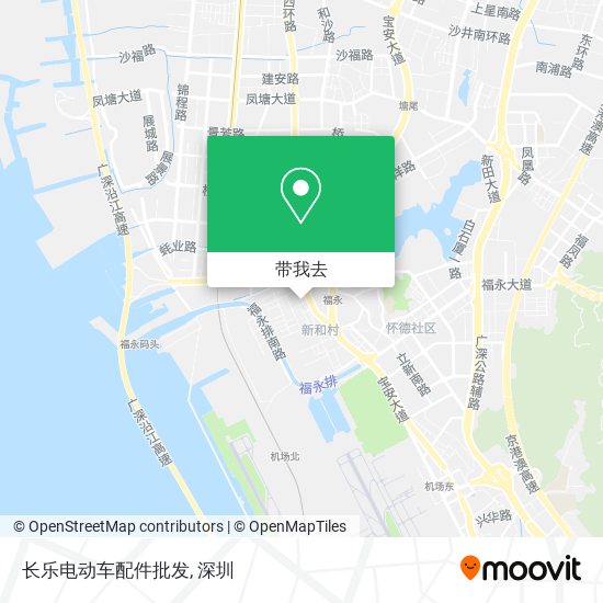 长乐电动车配件批发地图