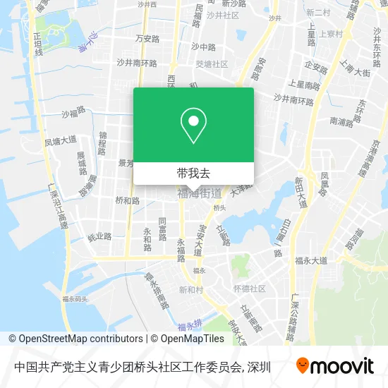 中国共产党主义青少团桥头社区工作委员会地图