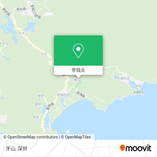 牙山地图
