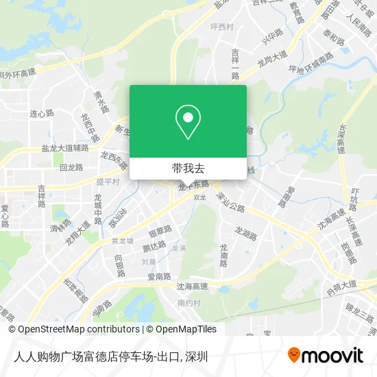 人人购物广场富德店停车场-出口地图
