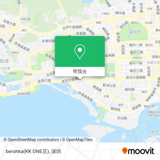 bershka(KK ONE店)地图