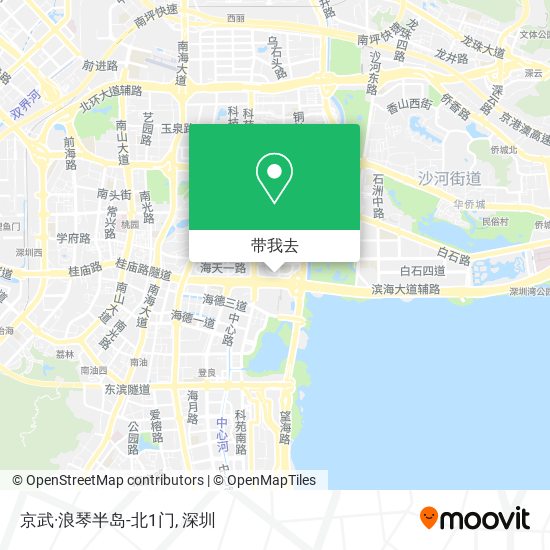 京武·浪琴半岛-北1门地图