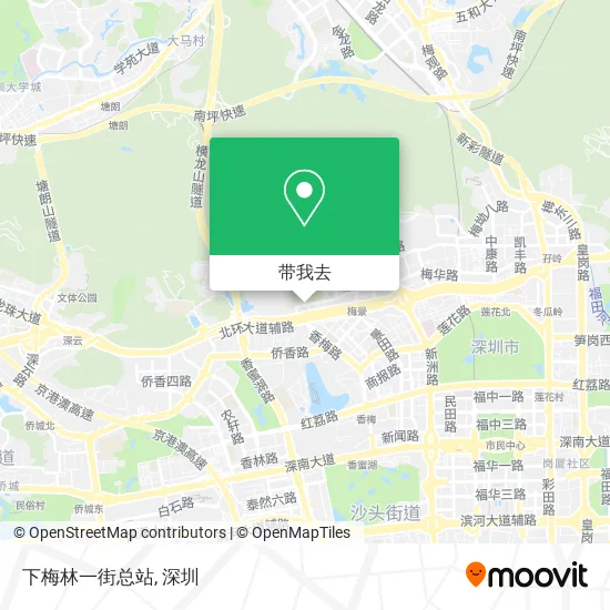 下梅林一街总站地图