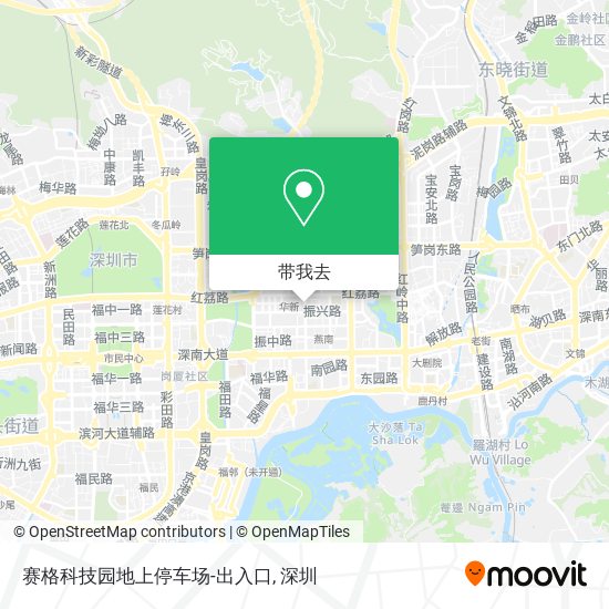 赛格科技园地上停车场-出入口地图