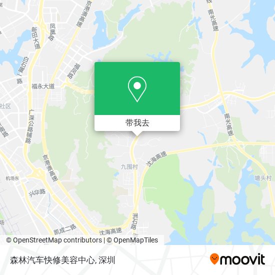 森林汽车快修美容中心地图