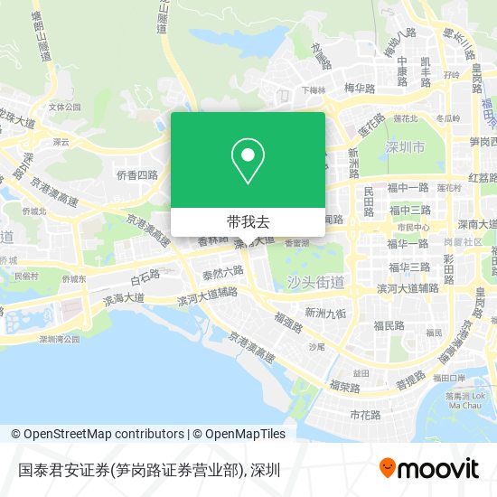 国泰君安证券(笋岗路证券营业部)地图