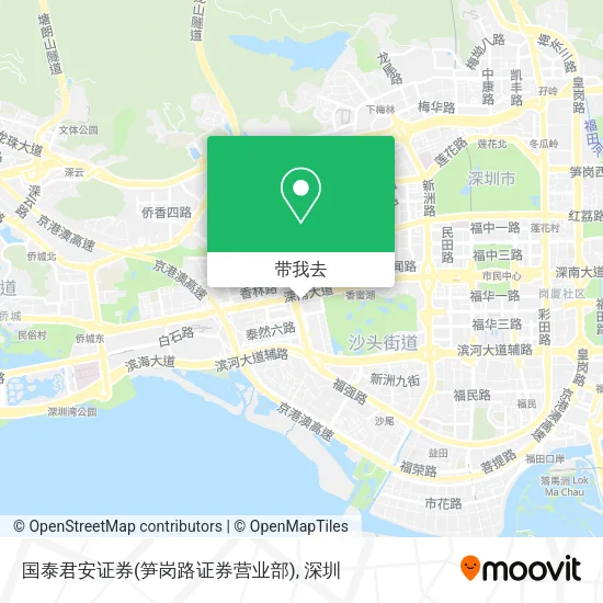 国泰君安证券(笋岗路证券营业部)地图