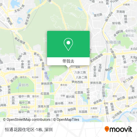 恒通花园住宅区-1栋地图