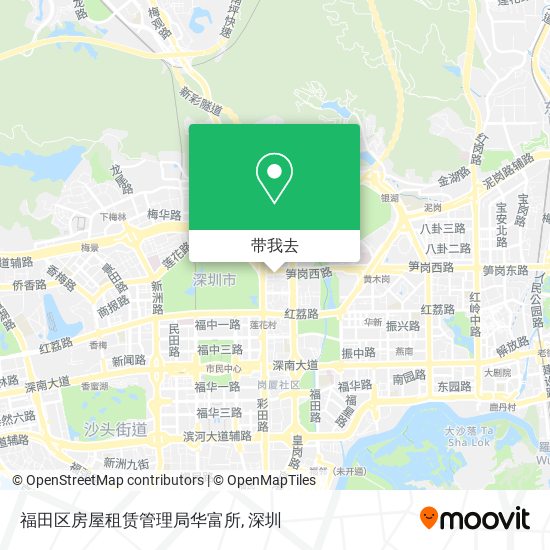 福田区房屋租赁管理局华富所地图