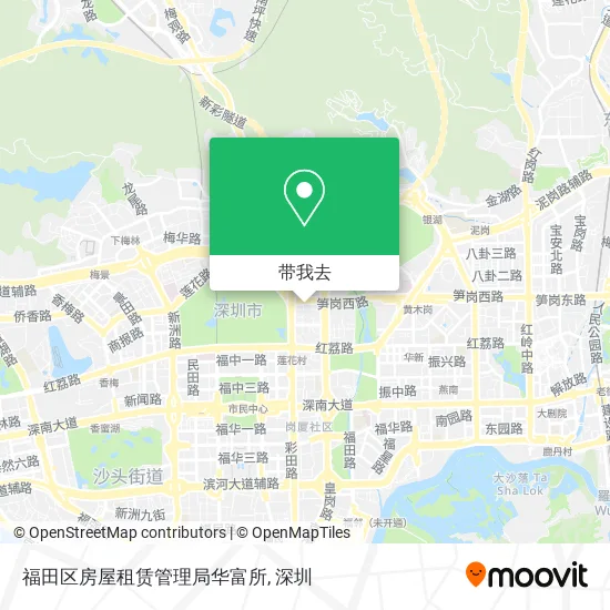 福田区房屋租赁管理局华富所地图