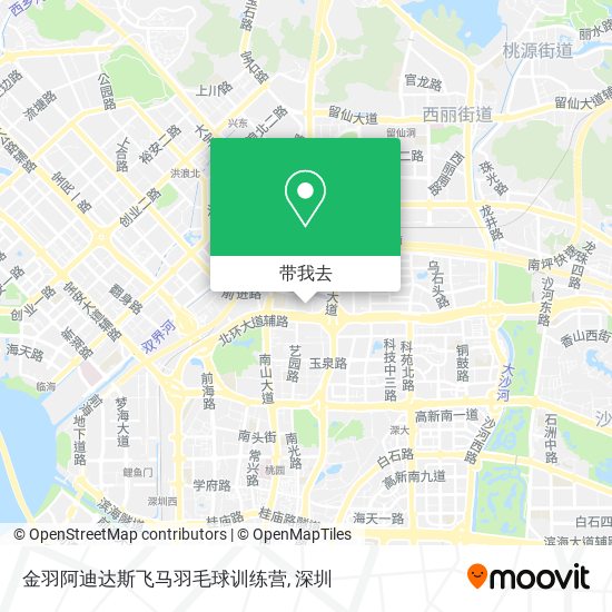 金羽阿迪达斯飞马羽毛球训练营地图