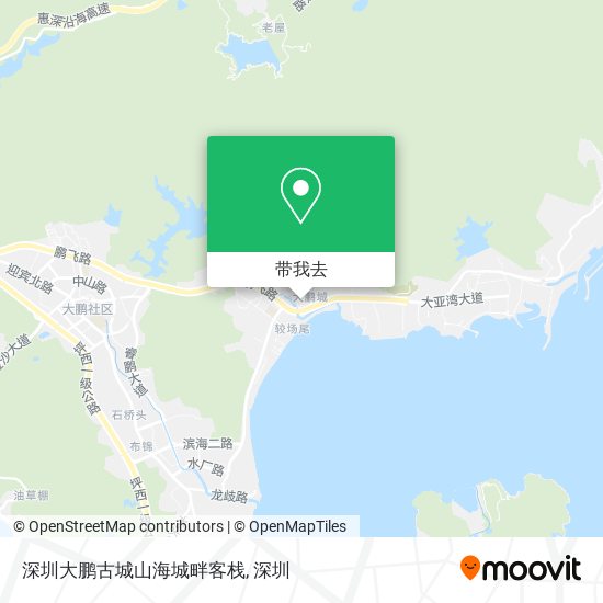 深圳大鹏古城山海城畔客栈地图