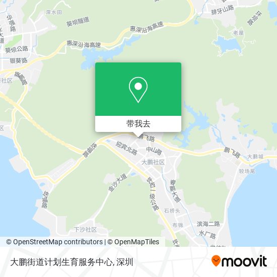大鹏街道计划生育服务中心地图