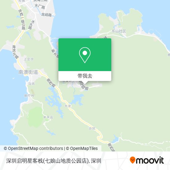 深圳启明星客栈(七娘山地质公园店)地图