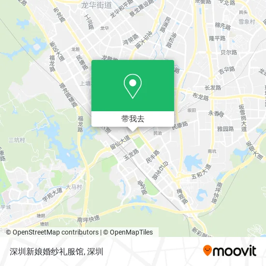 深圳新娘婚纱礼服馆地图