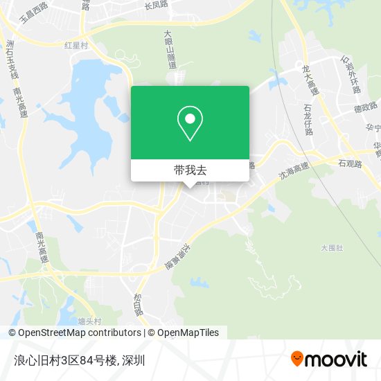 浪心旧村3区84号楼地图