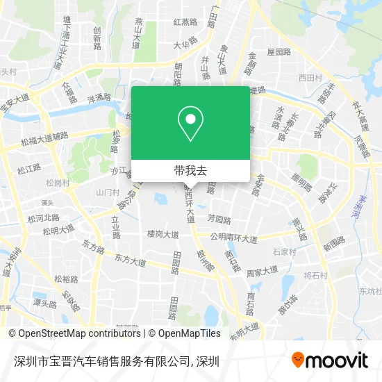 深圳市宝晋汽车销售服务有限公司地图