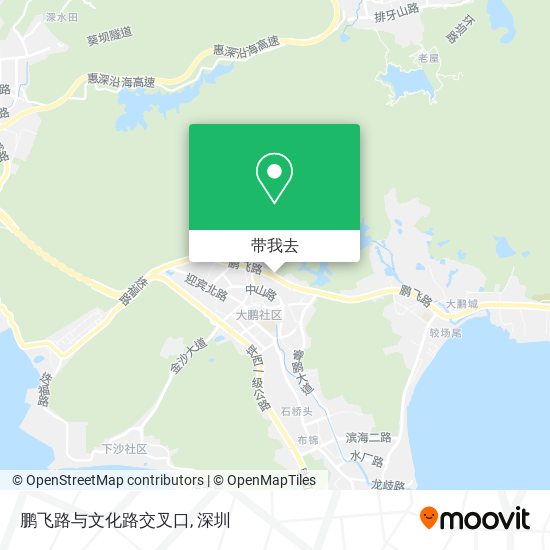 鹏飞路与文化路交叉口地图