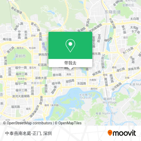 中泰燕南名庭-正门地图